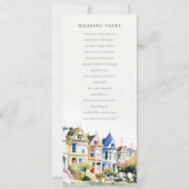 Invitation San Francisco Painted Ladies Wedding Program (Dos)