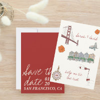 San Francisco, réservez la date avec des dessins