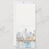 Invitation San Francisco Watercolor Landscape Wedding Menu (Dos)