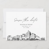 Invitation San Jose CA Wedding Save the Date Modern (Devant)