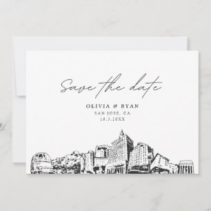 Invitation San Jose CA Wedding Save the Date Modern