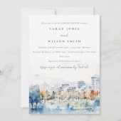 Invitation San Jose, Californie Aquarelle Couples Douche (Devant)