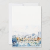 Invitation San Jose, Californie Aquarelle Couples Douche (Dos)