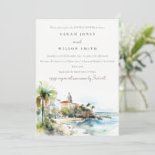 Invitation San Juan Puerto Rico Landscape Couples Shower (Debout devant)