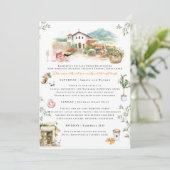 Invitation San Luis Obispo Bachelorette Weekend Itinerary (Debout devant)