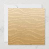Invitation Sand Beach Seashells Beach Mariage (Dos)