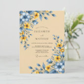 Invitation Sand Bucolic Meadow Wedding (Debout devant)