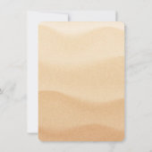 Invitation Sand Castle Beach fête d'anniversaire (Dos)