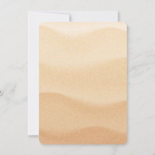 Invitation Sand Castle Beach fête d'anniversaire (Dos)