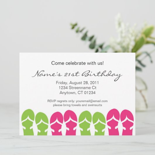 Invitation Sandal Soiree (Debout devant)