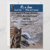 Invitation Sandales à tremplin de plage Luau (Devant)