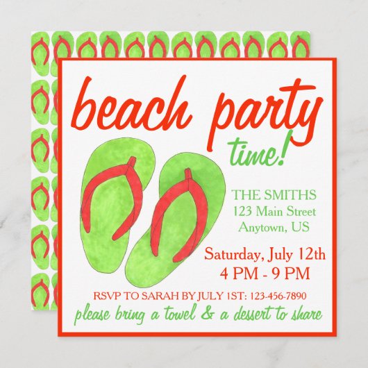 Invitation Sandales vertes à semelles compensées pour fête au (Devant / Derrière)