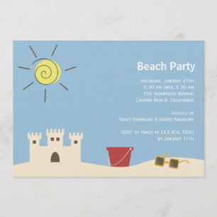 Invitation Sandcastle Summer Party