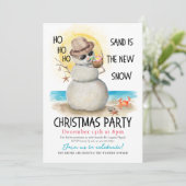 Invitation Sandman Tropical Beach Christmas Party (Debout devant)