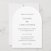 Invitation Sandra Classic Mariage élégant (Devant)