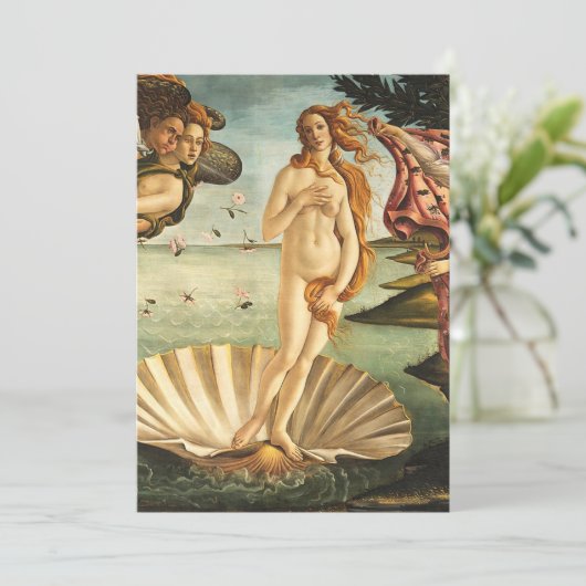 Invitation Sandro Botticelli Birth Of Vénus (Debout devant)