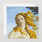 Invitation Sandro Botticelli - Naissance de Vénus Gros plan (Devant / Derrière)