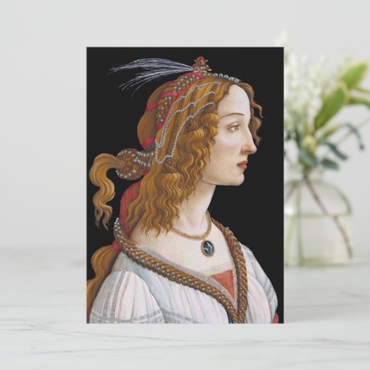 Invitation Sandro Botticelli - Portrait de Simonetta (Debout devant)