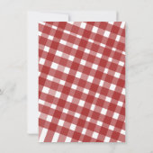 Invitation Sandwich pour l'événement de pique-niqu (Dos)