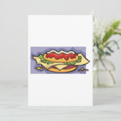 Invitation Sandwich rempli (Debout devant)