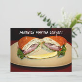 Invitation Sandwich Smile (Debout devant)