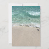 Invitation Sandy Beach Turquoise Turquoise Mer Ocean Waves Ma (Dos)