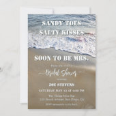 Invitation Sandy Toes Salty Kisses Fête des mariées (Devant)