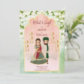 Invitation Sangeet mehndi marié indien jasmine (Debout devant)