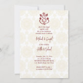 Invitation Sangeet mehndi marié indien jasmine (Dos)