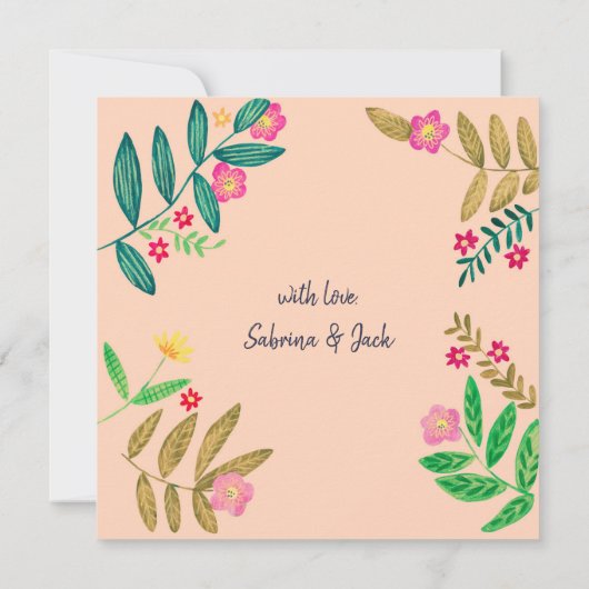 Invitation Sangria d'été applaudissements (Dos)