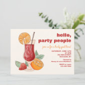 Invitation Sangria Glass Party (Debout devant)