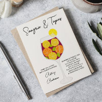 Sangria & Tapas Espagnol Cocktail Fête des mariées