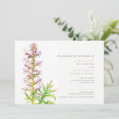 Invitation Sangsues d'ours Acanthus mollis mariage d'aquarell (Debout devant)