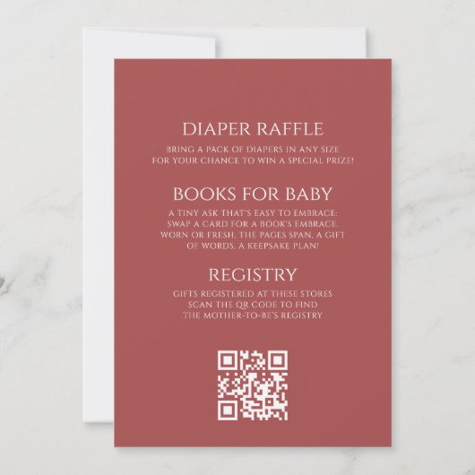 Invitation Santa Baby All in One Bow Winter Baby Shower (Dos)
