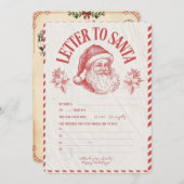 Invitation 🎅 santa christmas in u (Devant / Derrière)