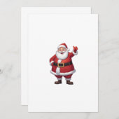 Invitation santa claus (Devant / Derrière)