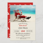 Invitation Santa Claus<br><div class="desc">santa clclclaus christmas summer,  senior recreation lounge sung ,  relaxation cheerful fun sunny,  consolive merchair caribbean ,  relax hat beard tourberat,  sun sand red xmas,  winter ocean season happy ,  man holiday ,  beach tropical,  christmas claus summer, </div>