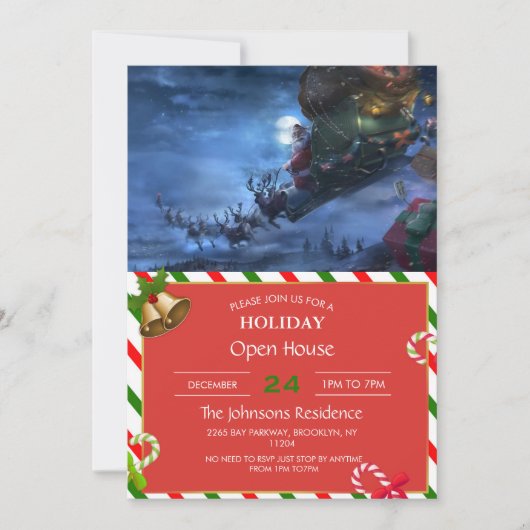 Invitation Santa Claus (Devant)