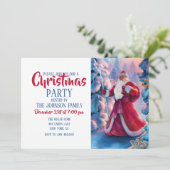 Invitation Santa Claus (Debout devant)