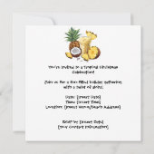 Invitation SANTA CLAUS à Hawaii Beach pour Noël (Dos)