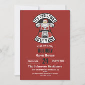 Invitation Santa Claus à moto (Devant)