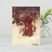 Invitation Santa Claus Arthur Rackham (Debout devant)