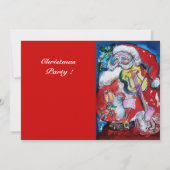 INVITATION SANTA CLAUS AVEC VIOLIN, PARTI DE NOËL (Dos)
