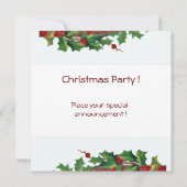 Invitation SANTA CLAUS AVEC VIOLIN - PARTI NOËL Argent (Dos)