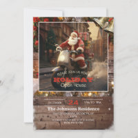 Santa Claus Livraison à bord d'un scooter