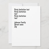 Invitation Santa Claus Nouvelle adresse Noël (Dos)