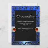 Invitation SANTA CLAUS, PETITE ANGEL & MERLIN Noël Party (Dos)