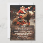 Invitation Santa Claus Rodeo (Devant)