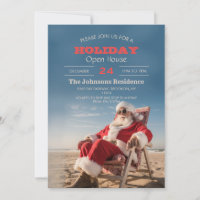 Santa Claus se détendre sur le transat