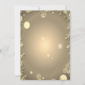 Invitation Santa Claus Sleigh Reindeer Stars Compagnie Parti (Dos)